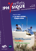 Travail sur une cuve à effet Cherenkov de
l’Observatoire Pierre Auger. Voir article, p. 31. © CNRS Photothèque / Céline Anaya-Gautier