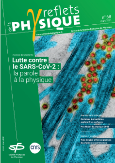 En couverture : Coronavirus SARS-CoV-2,
le virus à l’origine de l’épidémie de la
Covid-19, accrochés au niveau des cils de
cellules épithéliales respiratoires humaines.
Cette image a été réalisée dans le cadre
des recherches menées par les laboratoires
VirPath, CIRI et Signia Therapeutics, Elle a été
obtenue sur la plateforme d’imagerie CIQLE.
© M ROSA-CALATRAVA/O TERRIER/A PIZZORNO/E ERRA-
ZURIZ-CERDA/N ROSA.C/VirPath/CIRI/SigniaTherapeutics/
INSERM/ENSLyon/CIQLE/UCBL1/CNRS