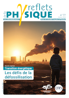 En couverture : Un jeune enfant regarde une usine qui émet des
fumées contribuant à l’effet de serre. (Image générée à l’aide de
l’intelligence artificielle. N.B. : Aucune autre image de ce numéro
n’a été réalisée avec l’aide de l’I.A.)